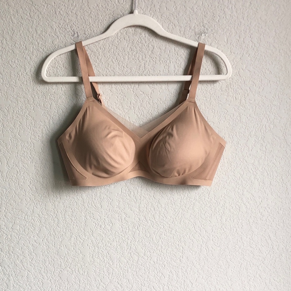 Honeylove Crossover Bra Large Tan 38 B/C